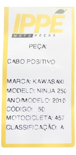 Cabo Positivo Kawasaki 250 (457)