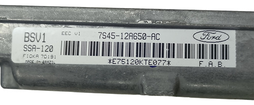 Módulo Injeção Ford Focus 1.6 Flex 2004 A 2008 7s4512a650ac