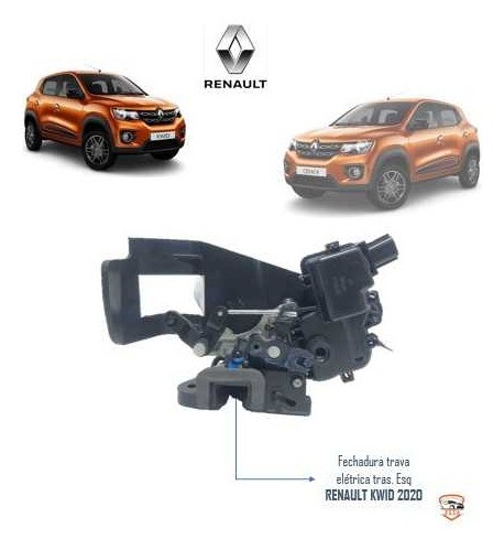  Fechadura Trava Elétrica Tras.esq Renault Kwid 2020