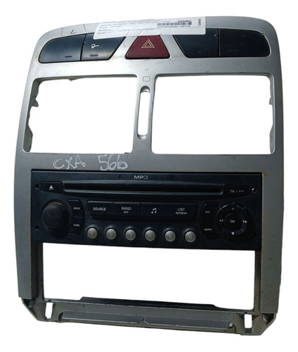 Moldura Painel Central Peugeot 307 2002/12 (ap) Cxa 566