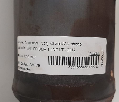 Catalisador Gm Prisma 1.4 Lt 2019 - 24581521