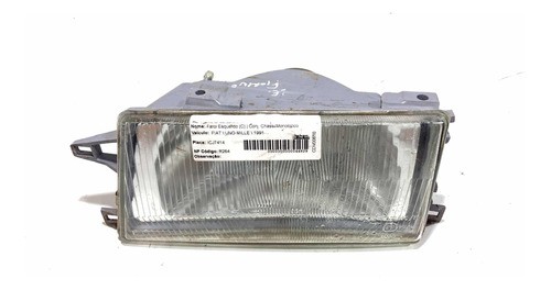 Farol Dianteiro Fiat Uno Fiorino 91 Até 02 Lado Esquerdo