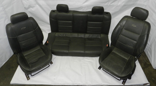 Jogo De Bancos Couro Cinza Escuro Linha Chevrolet 93322897
