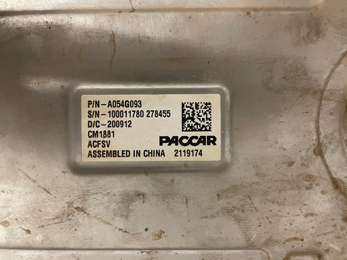 Módulo Controle Paccar Xf Ftt 530 2021 - A054g093 2119174
