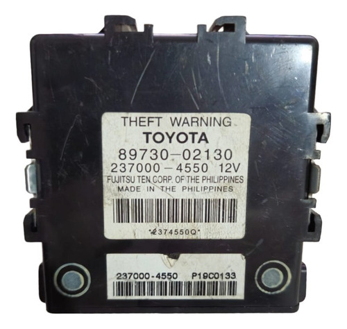 Modulo Central Alarme Toyota Corolla 2009 A 2019 Original