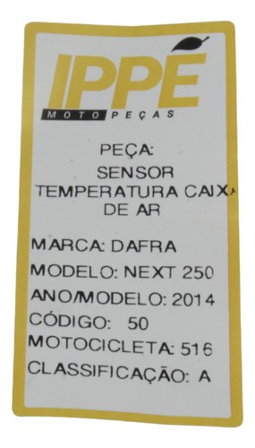 Sensor Temperatura Caixa De Ar Dafra Next 250 2014 (516)