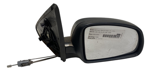 Espelho Retrovisor Manual Gm Celta Prisma 4p Lado Direito