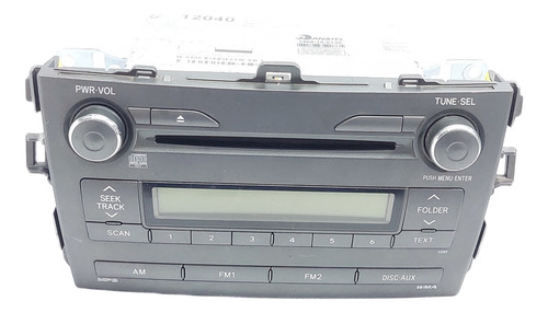 Rádio Cd Original Toyota Corolla Ano 2009 A 2013