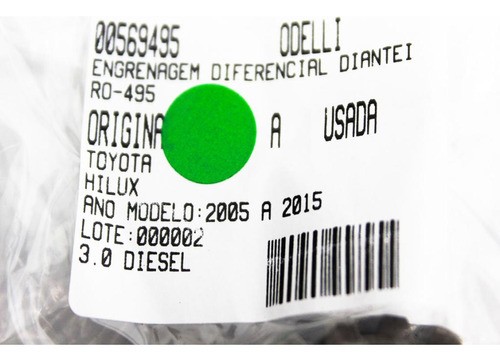 Engrenagem Diferencial Dianteiro Hilux 05/15 Usado (495)