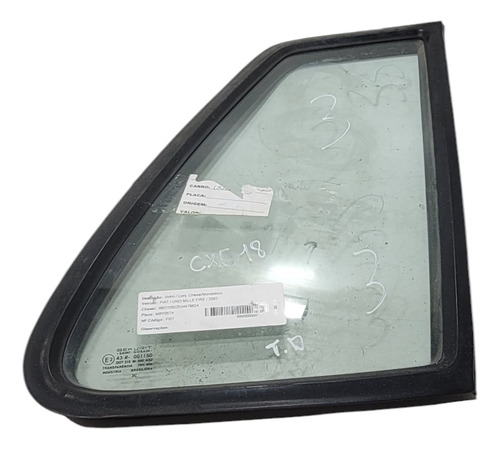 Vidro Traseiro Direito Fiat Uno Mille Fire/ 2003 (al) Cxe 18