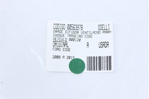 Grade Difusor Ventilação Para-choque Tras Edge 08/15 Us (9