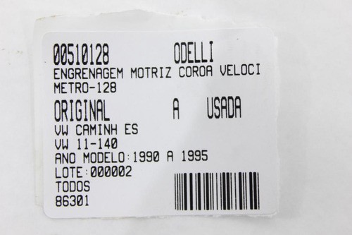 Engrenagem Motriz Coroa Velocmetro Vw 11-140 90/95 (128)