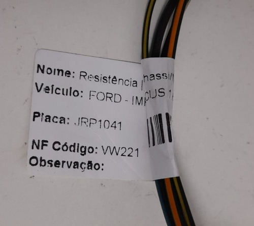 Resistência Ar Condicionado Ford Focus 2008 - 98ag18b604