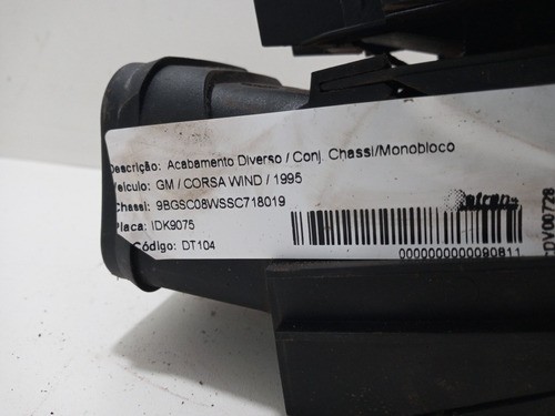 Moldura Chave De Luz E Difusor Chevrolet Corsa 1996/2011