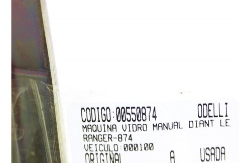 Máquina Vidro Manual Diant Le Ranger 94/04 Usado (874)