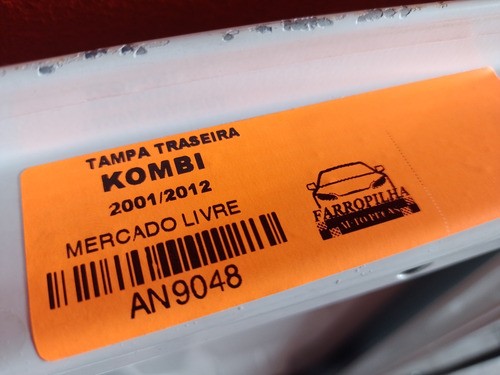 Tampa Traseira Vw Kombi 2001/2012