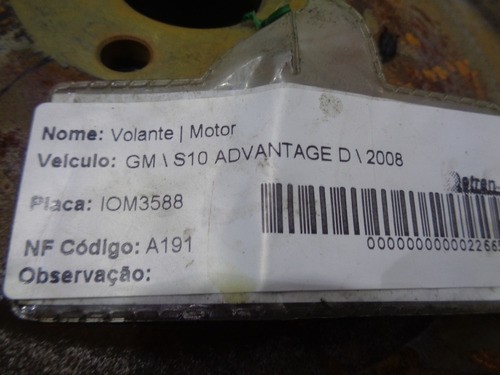 Volante Motor Gm S10  2008  Gasolina 