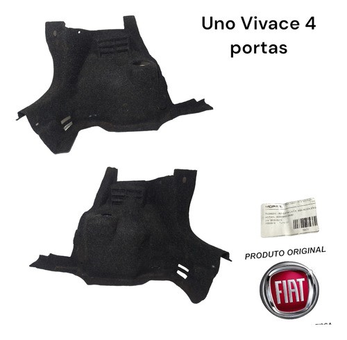 Carpete Forro Lateral Traseiro Fiat Uno Vivace 4p 2011 A 21