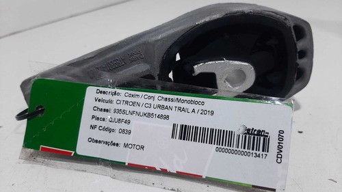  Coxim Do Motor Câmbio Citroen C3 2018 At89801473180