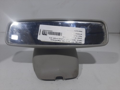 Espelho Retrovisor Interno Fluence 2013 2014 2015 Com Sensor