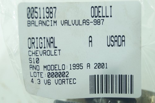 Balancim Válvulas Chevrolet S10 95/01 (987)