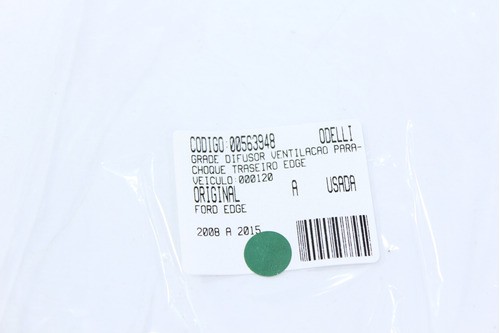 Grade Difusor Ventilação Para-choque Tras Edge 08/15 Us (948