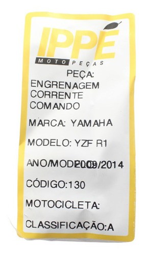 Engrenagem Corrente Comando Yamaha  Yzf