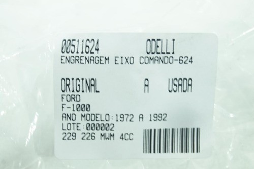 Engrenagem Eixo Comando F-1000 72/92 Usado (624)