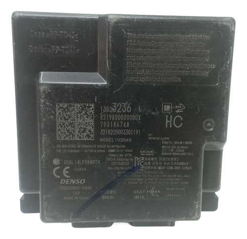 Módulo Keyless Chevrolet  Tracker  2019  2927-14-1732