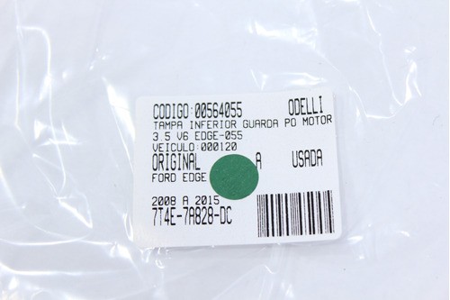 Tampa Inferior Guarda Pó Motor 3.5 V6 Edge 08/15 Usado (055)