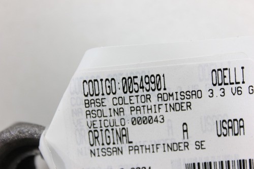 Base Coletor Admissão 3.3 V6 Gasolina Pathifinder Se 98/04 U