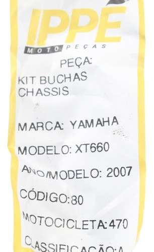 Kit Buchas Chassis Xt 660 (470)