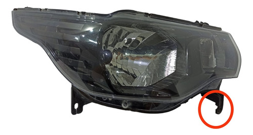 Farol Dianteiro Fiat Mobi 2016 2022 Máscara Negra Ld Orig