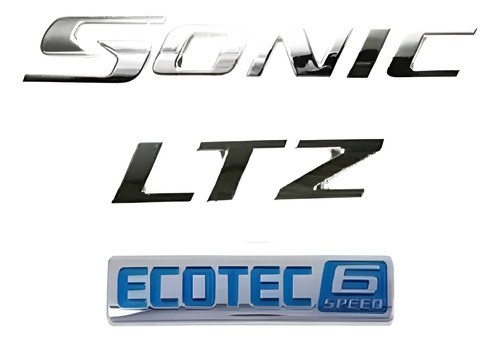 Kit Emblemas Sonic + Ltz + Ecotec 6 Speed 14854