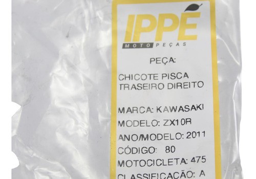 Chicote Pisca Traseiro Direito Kawasaki Zx10r (475) 2011