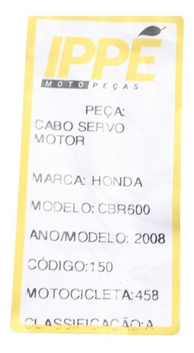 Cabo Servo Motor Cbr 600 Rr (458)