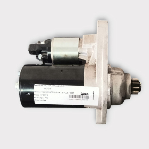 Motor Partida Arranque Fox Crossfox Polo 1,6 2006 A 2014