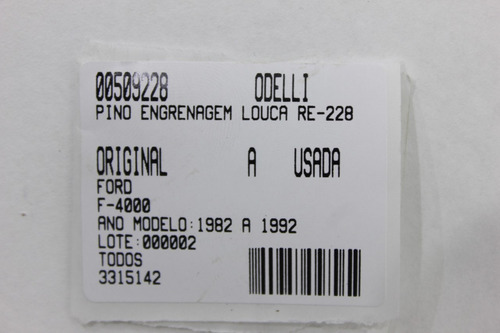 Pino Engrenagem Louca Re F-4000 82/92 Usado (228)