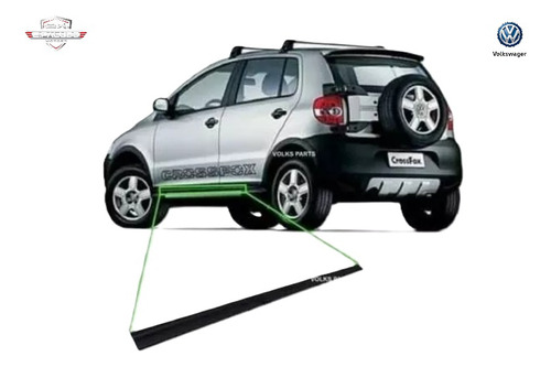 Friso Soleira Lateral Esquerdo Vw Crossfox 04/10 5z6853558