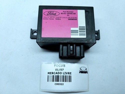 Módulo Alarme Ford Focus 01/07 Original 98ag15k600ab