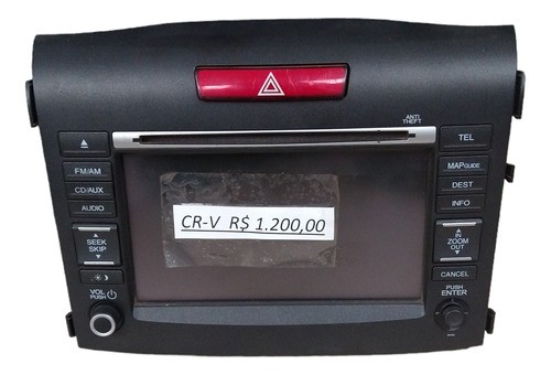 Aparelho Som Rádio Multimídia Cr-v 2012 2013