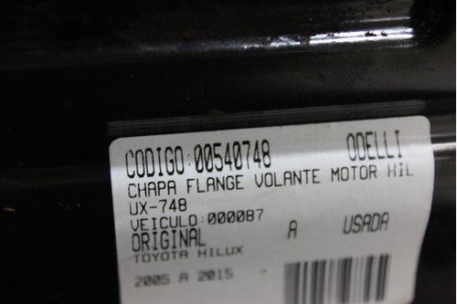 Chapa Flange Volante Motor Hilux 05/15 (748)