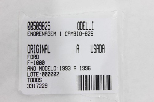 Engrenagem 1 Câmbio F-1000 93/96 Usado (825)