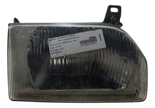 Farol Lado Direito Ford Verona 1991 (al) Adl Cxa 582