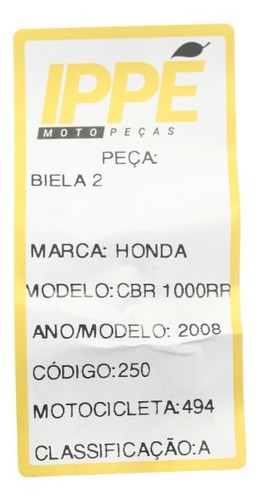 Biela 2  Honda Cbr 1000 Rr (494)