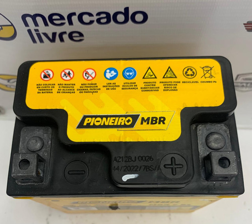 Bateria Pioneiro Mbr 12v 7bs Usada Ano Fabricação 2022