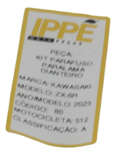 Kit Parafuso Paralama Dianteiro  Kawasaki Zx6r 2023 (512)