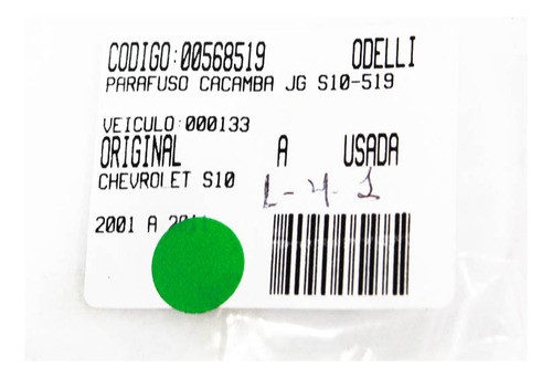 Parafuso Caçamba Jg S10 01/11 Usado (519)