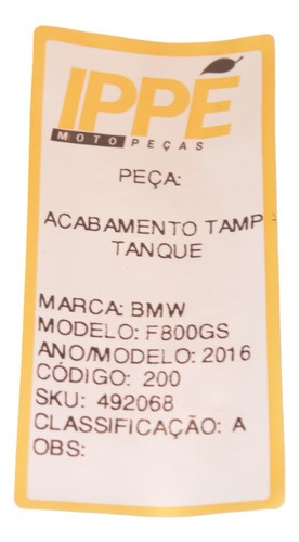 Acabamento Tampa Tanque Bmw F800gs