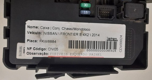 Caixa Fusíveis Esquerdo Nissan Frontier 2014 - 284b7eb03d